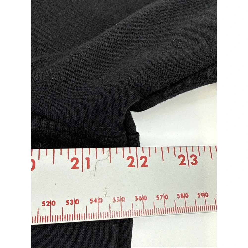 CATO WOMENS LIGHTWEIGHT CREWNECK PULL OVER SWEATSHIRT Black SIZE MEDIUM M 